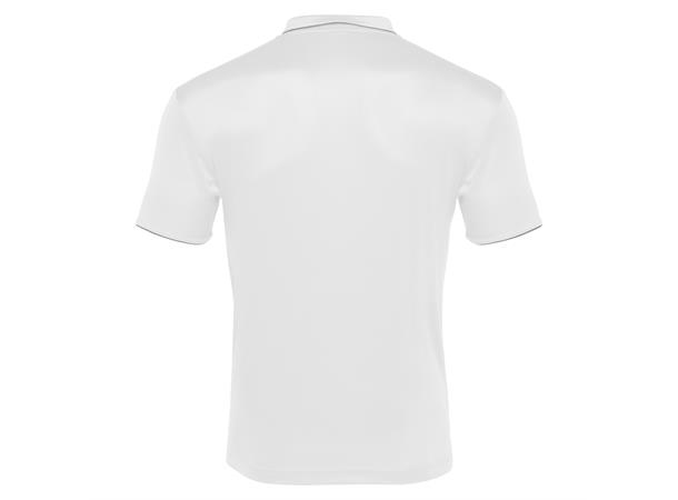 Draco Hero Polo WHT/GRY L Poloskjorte i elastisk stoff 