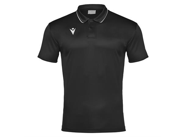 Draco Hero Polo BLK/WHT XXL Poloskjorte i elastisk stoff 